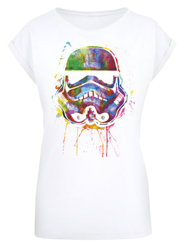 F4NT4STIC T-Shirt PLUS SIZE Stormtrooper Paint Splats in weiß