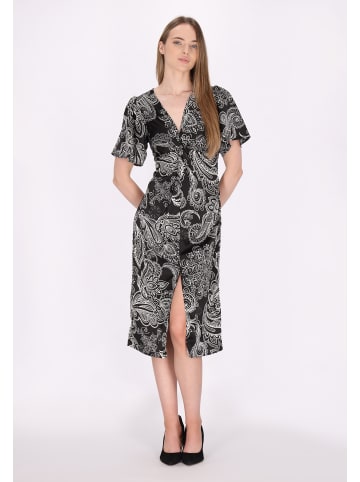 DreiMaster Klassik Kleid in Schwarz Weiss