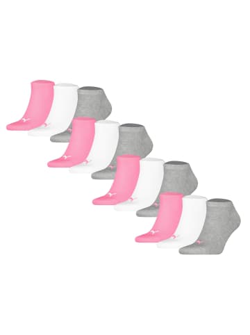 Puma Socken 12er Pack in Rosa/Weiß/Grau