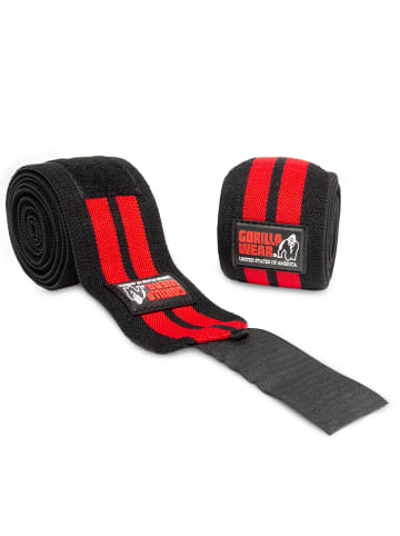 Gorilla Wear Knee Wraps - Schwarz/Rot