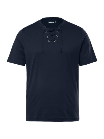 Men Plus Kurzarm T-Shirt in navy blau