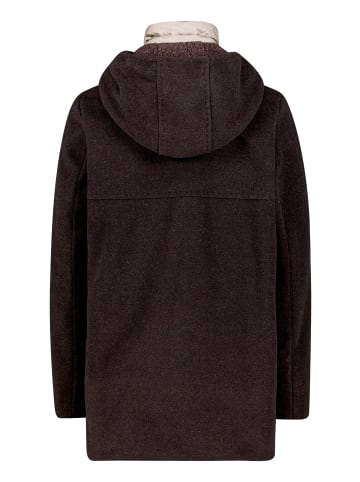 Gil Bret Wolljacke mit Kapuze in Dark Brown Melange
