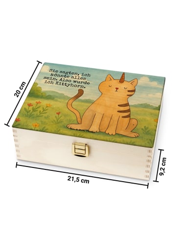 Mr. & Mrs. Panda Tee Box Einhorn Katze Design mit Spruch in Weiß