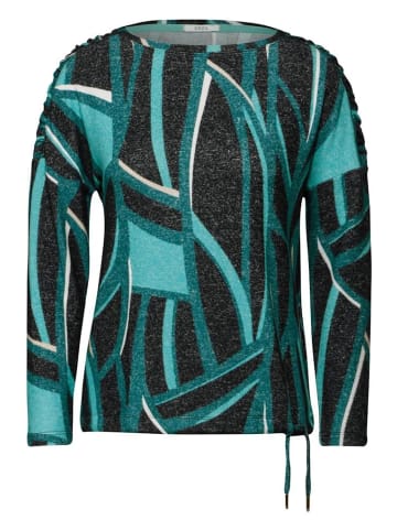 Cecil Langarmshirt in black melange