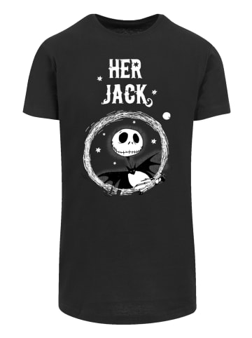 F4NT4STIC Long Cut T-Shirt Disney Nightmare Before Christmas Her Jack in schwarz