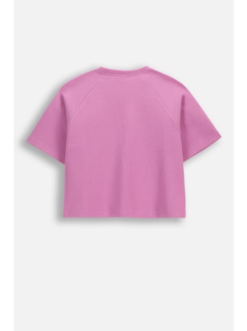 Coccodrillo Oversize-T-Shirt mit kurzen Ärmeln in gedämpftes Rosa