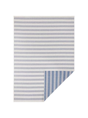 freundin HOME COLLECTION In- & Outdoor Wendeteppich Delilia Blau Creme