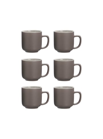 Ritzenhoff & Breker 6er Set Espressotassen Jasper 100 ml in taupe