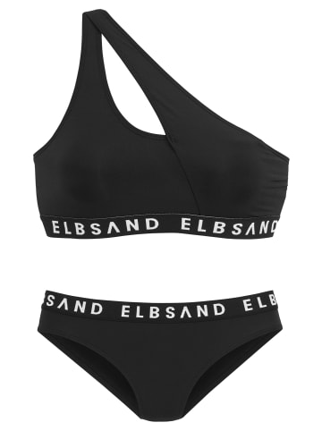 ELBSAND Bustier-Bikini in schwarz