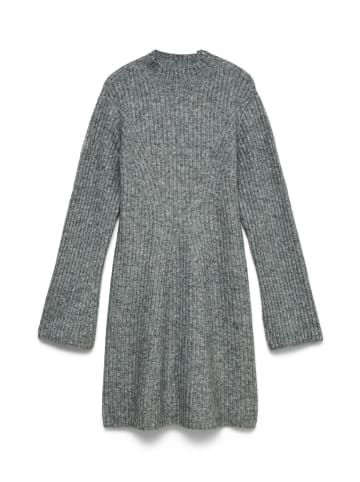 Vero Moda Strickkleid in Medium Grey Melange