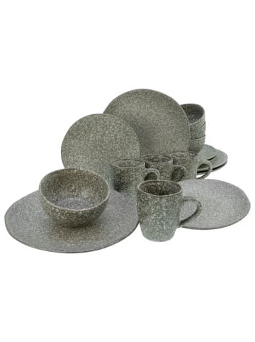 CreaTable Geschirrset, Granit Kombiservice 16 teilig in Granit in Granit