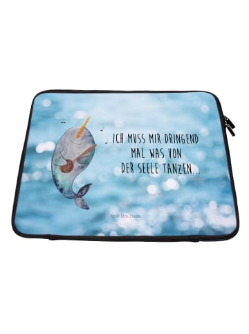 Mr. & Mrs. Panda Schutzhülle Laptop Narwal Gitarre mit Spruch in OZeichenanblue