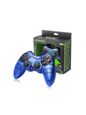Esperanza Fighter USB Gamepad PC Blau