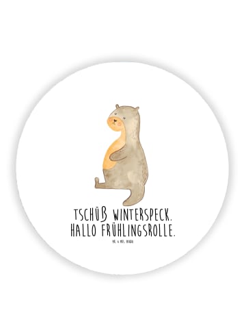 Mr. & Mrs. Panda magnet Otter Bauch mit Spruch in Weiß