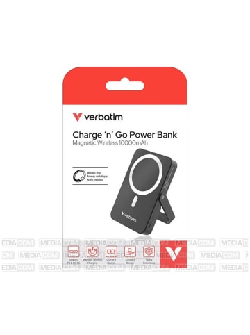 Verbatim Verbatim Powerbank 10000mAh Wireless Schwarz