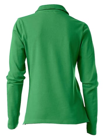 Heine Langarm-Poloshirt in grün