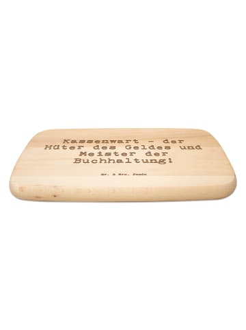 Mr. & Mrs. Panda Servierbrett Spruch Kassenwart Meister mit Spruch in Transparent