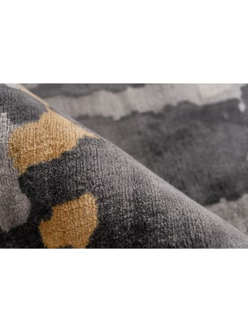 Kayoom Kinder Teppich Sinai 225 in grau - blau - gold - rechteckig