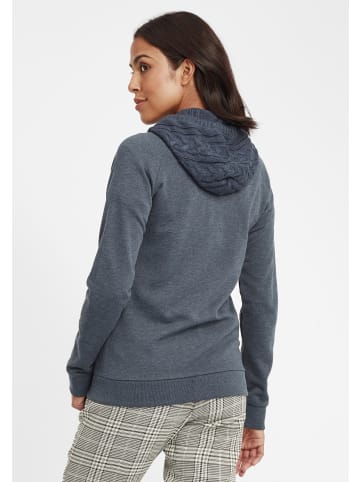 Oxmo Kapuzensweatjacke in blau