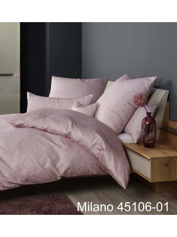 Janine Janine Baumwoll Bettwäsche Milano in rosa beere 2