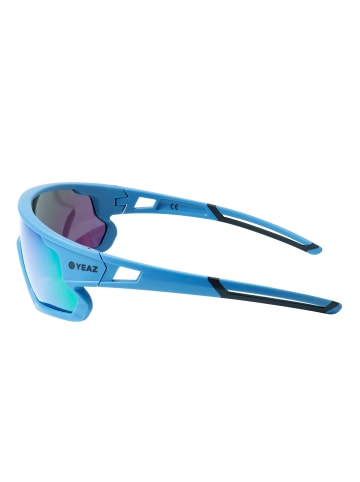 YEAZ SUNRISE Sport-Sonnenbrille Cyan Blue/Green in grün