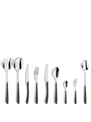 Kuppels 44-tlg. Besteckset PRISMA in schiefer matt