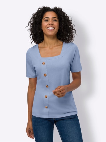 Sieh an! Kurzarm-Shirt in bleu