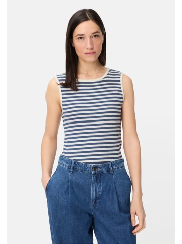 Camel Active Top mit Rundhalsausschnitt in Ozeanblau