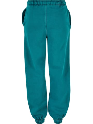 Urban Classics Urban Classics Damen Ladies High Waist Stone Washed Sweat Pants in watergreen