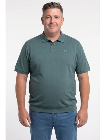 Men Plus Poloshirt in grau grün