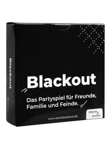 more is more Partyspiel Blackout - Black Edition in Schwarz