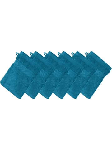 Erwin Müller Frottier Waschhandschuh 6er-Pack Friedrichshafen in ozeanblau