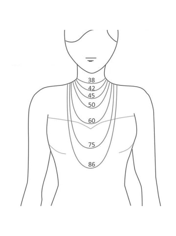 ONE ELEMENT  Halskette Rundankerkette aus 333 Weißgold  Ø 1,30 mm in silber