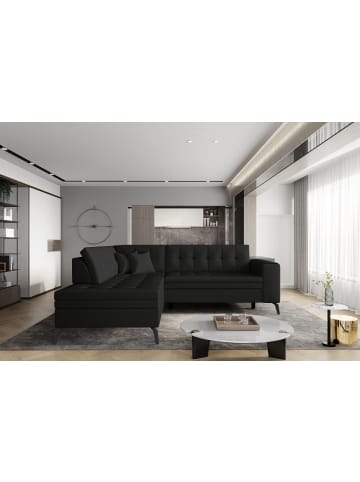 MF Design Lenny Recamiere Links in Schwarz -  (L) 210 x (B) 260 x (H) 93 cm