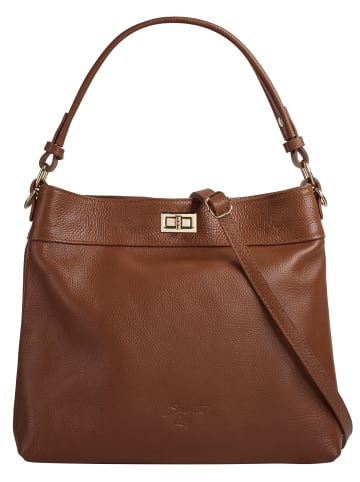 Samantha Look Shopper echt Leder in cognac