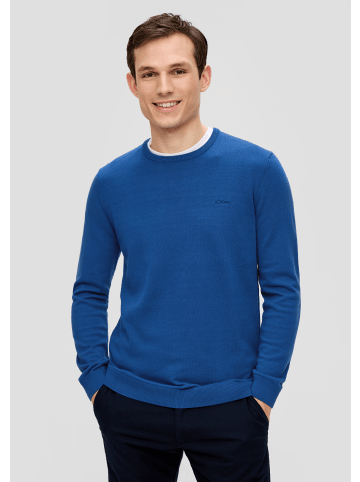 s.Oliver Strickpullover langarm in Blau