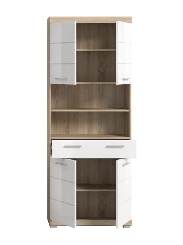 ebuy24 Hochschrank Lambada Weiß 74 x 31 cm