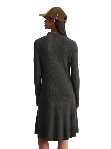 Marc O'Polo DENIM Polo-Strickkleid A-Shape in Anthra Melange