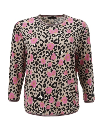 Aniston PLUS Sweatshirt in beige-pink-schwarz-offwhite