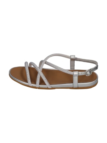fitflop Sandaletten GRACIE CRYSTAL STRAPPY BACK-STRAP SANDALS in silberfarben