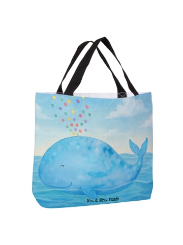 Mr. & Mrs. Panda Tasche Wal Konfetti Design ohne Spruch in Weiß