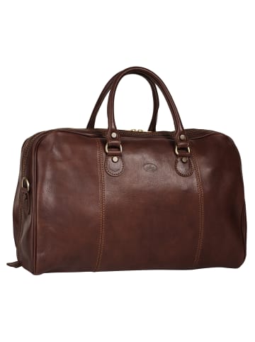 piké Reisetasche CALABRIA MEDIO echt Leder in braun