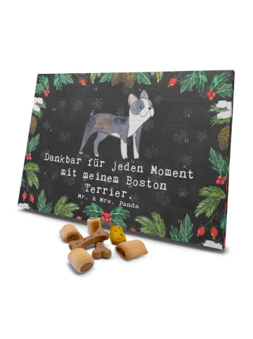 Mr. & Mrs. Panda Hund Adventskalender Boston Terrier Moment mit ... in Kreidetafel