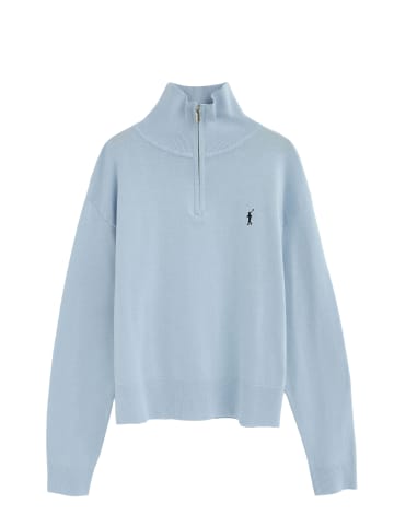 Polo Club Pullover RIGBY GO ZIPPER COTTON W VO in Baby Blau