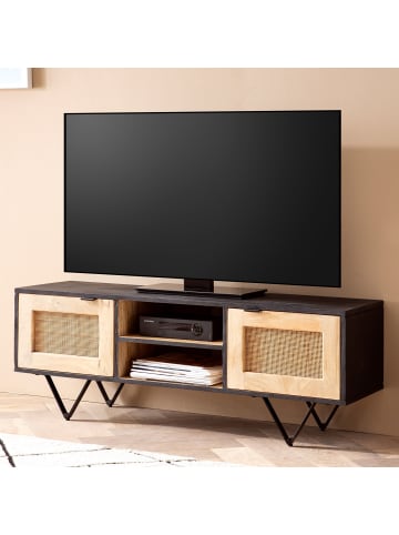 FineBuy TV- und Lowboards in Schwarz / Mango / 120x35x44
