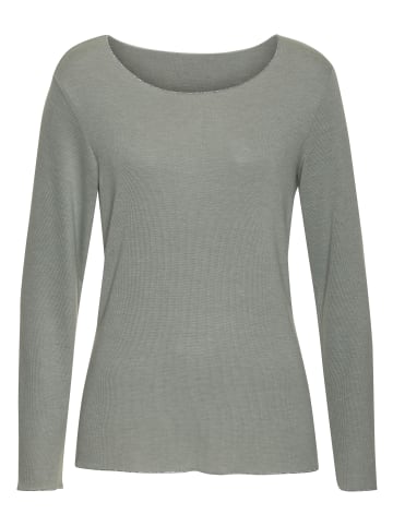 LASCANA Langarmshirt in lindgrün