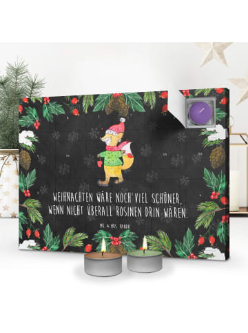 Mr. & Mrs. Panda adventskalender kerzen Fuchs  Schlittschuhe mit... in Kreidetafel