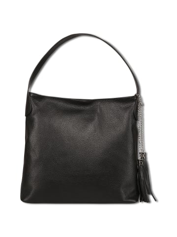 Toscanto Leder Schultertasche Toscanto Tasche schwarz ca. 40cm