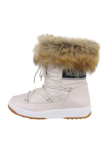 Ital-Design Stiefelette in Beige