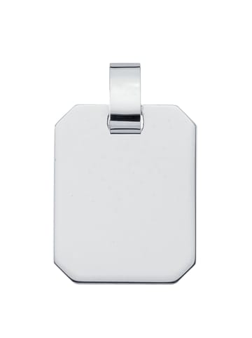 Adeliás 925 Silber Gravurplatte Anhänger in silber